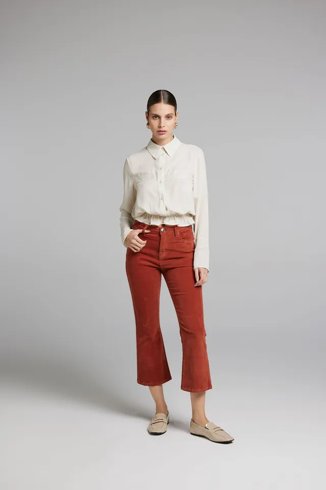 Sarah Chole Doppia Georgette camicia taglia unica
