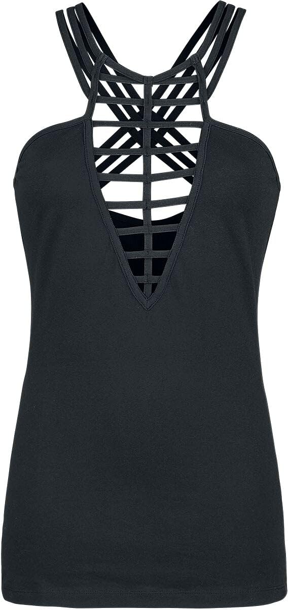 Gothicana by EMP choker nero allacciatura sofisticata