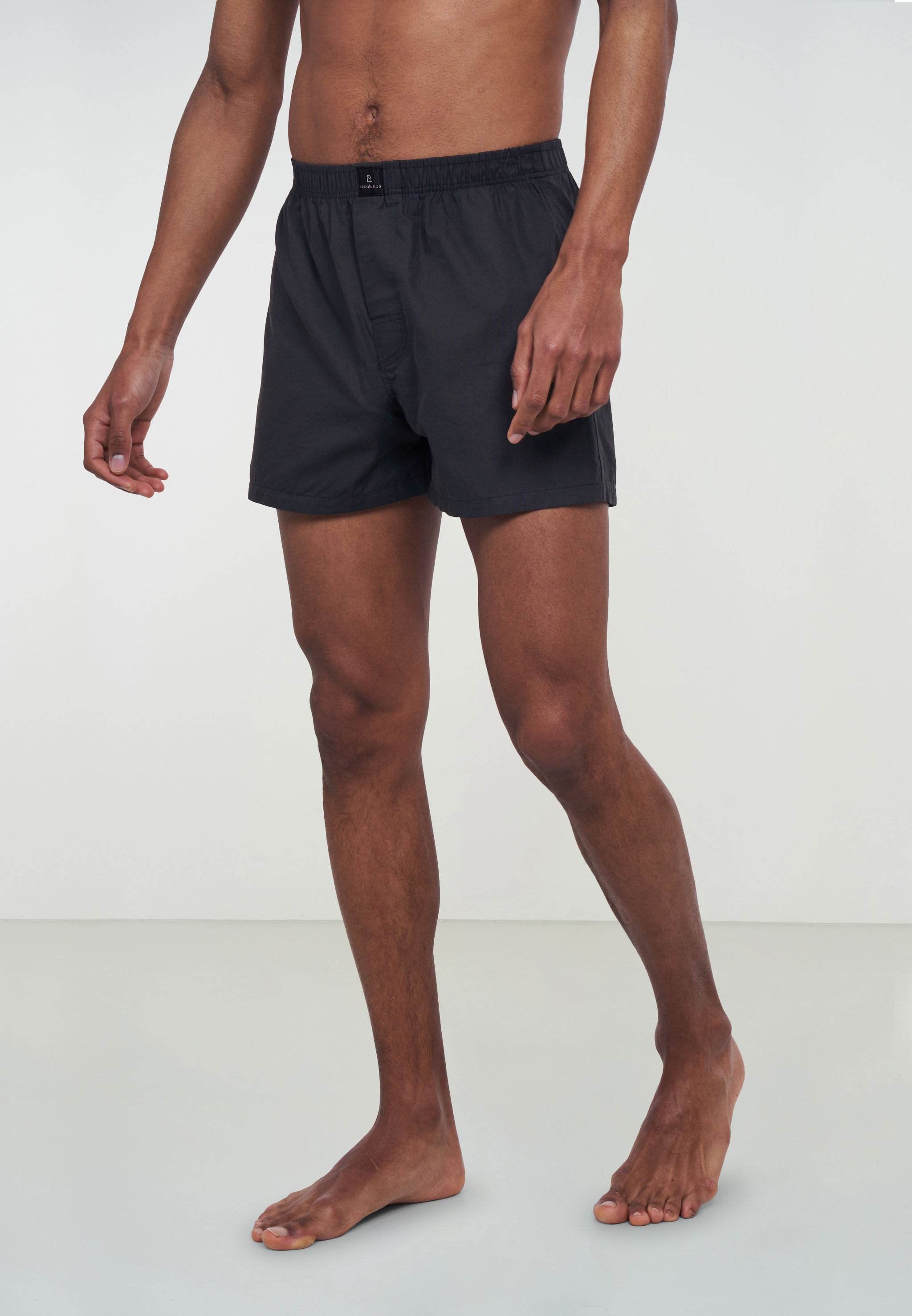 Recolution Amargo boxer grigio scuro cotone bio