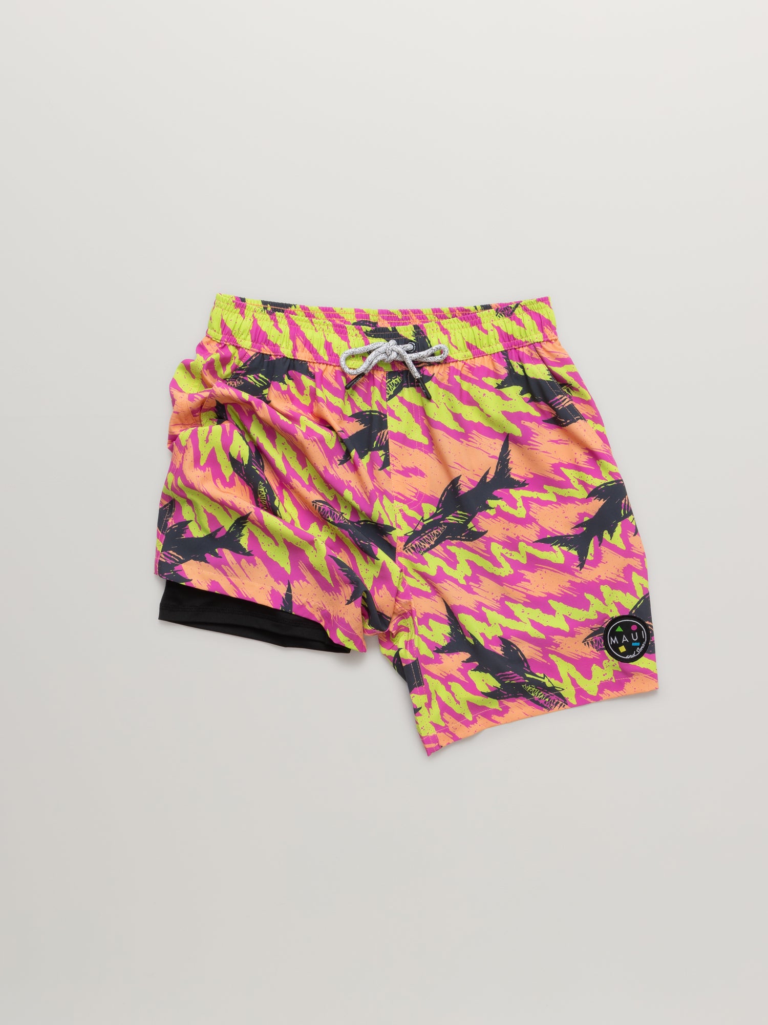 Maui and Sons Frenzy Pantaloncini Mare Rosa Uomo Compressione