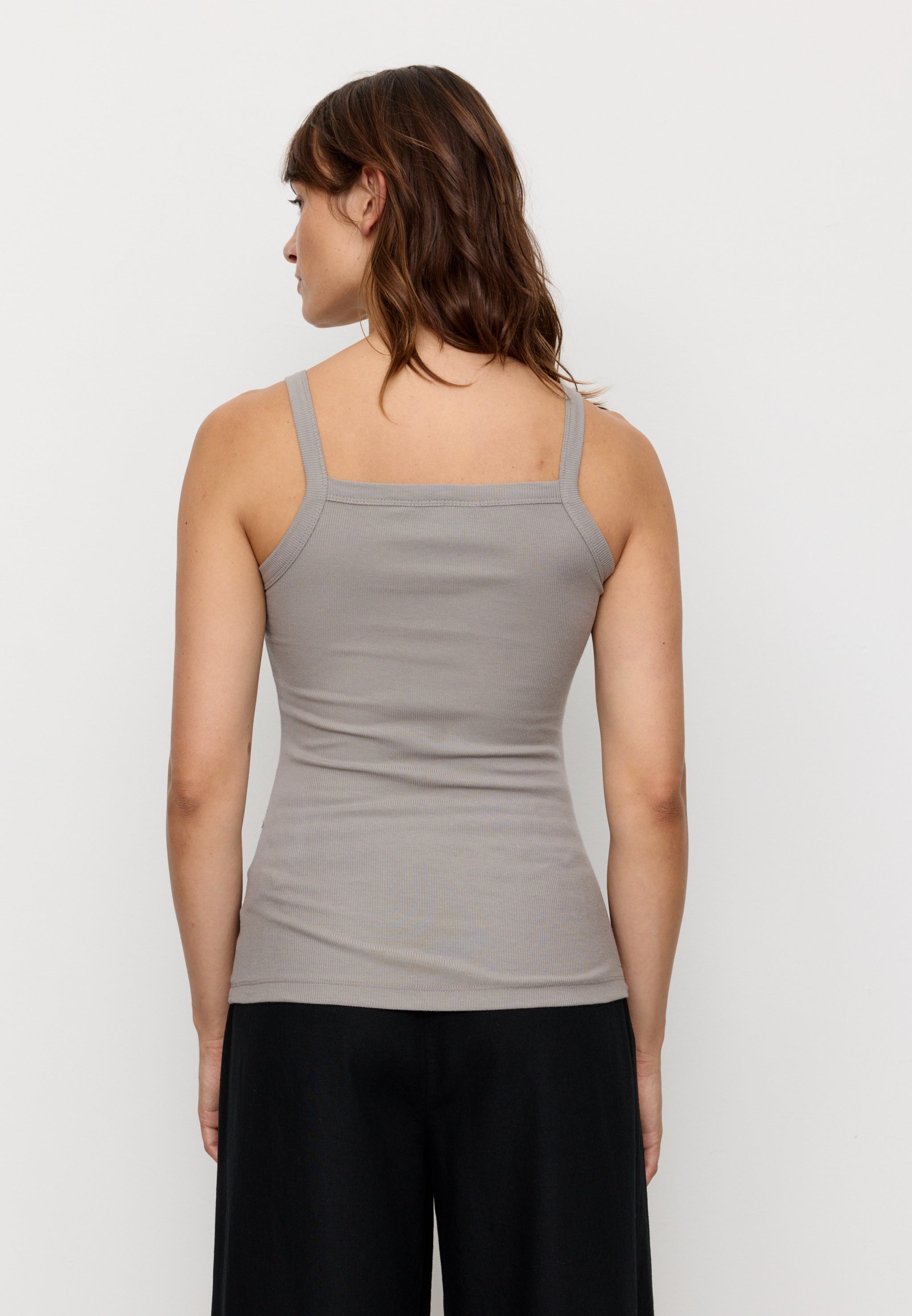 Recolution Daisy top donna greige elasticizzato