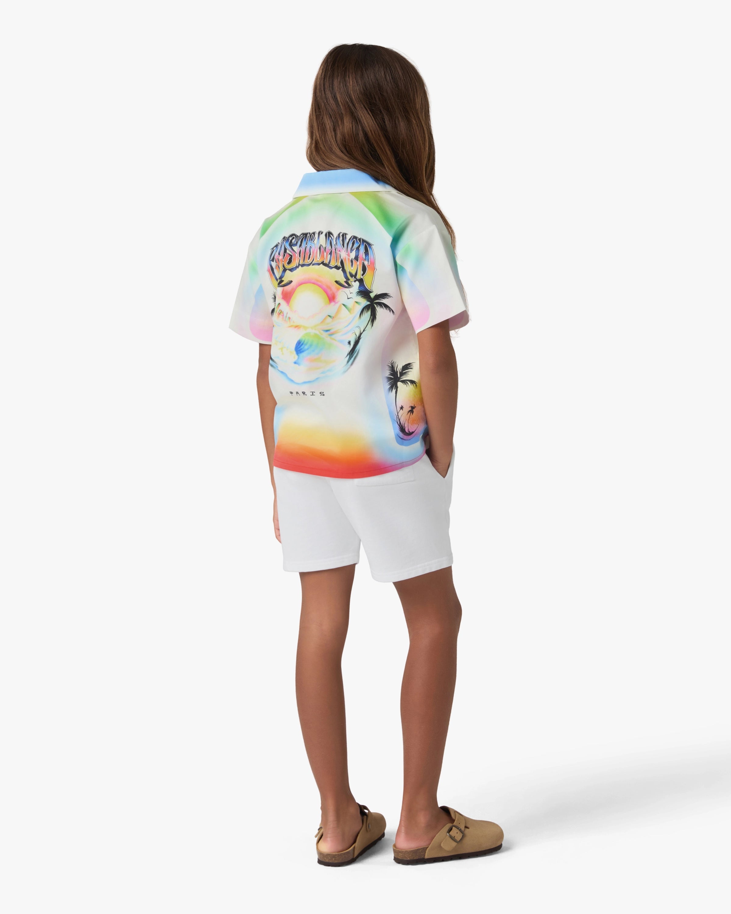 Casablanca Airspray pantaloncini bianchi cotone 7-8 anni