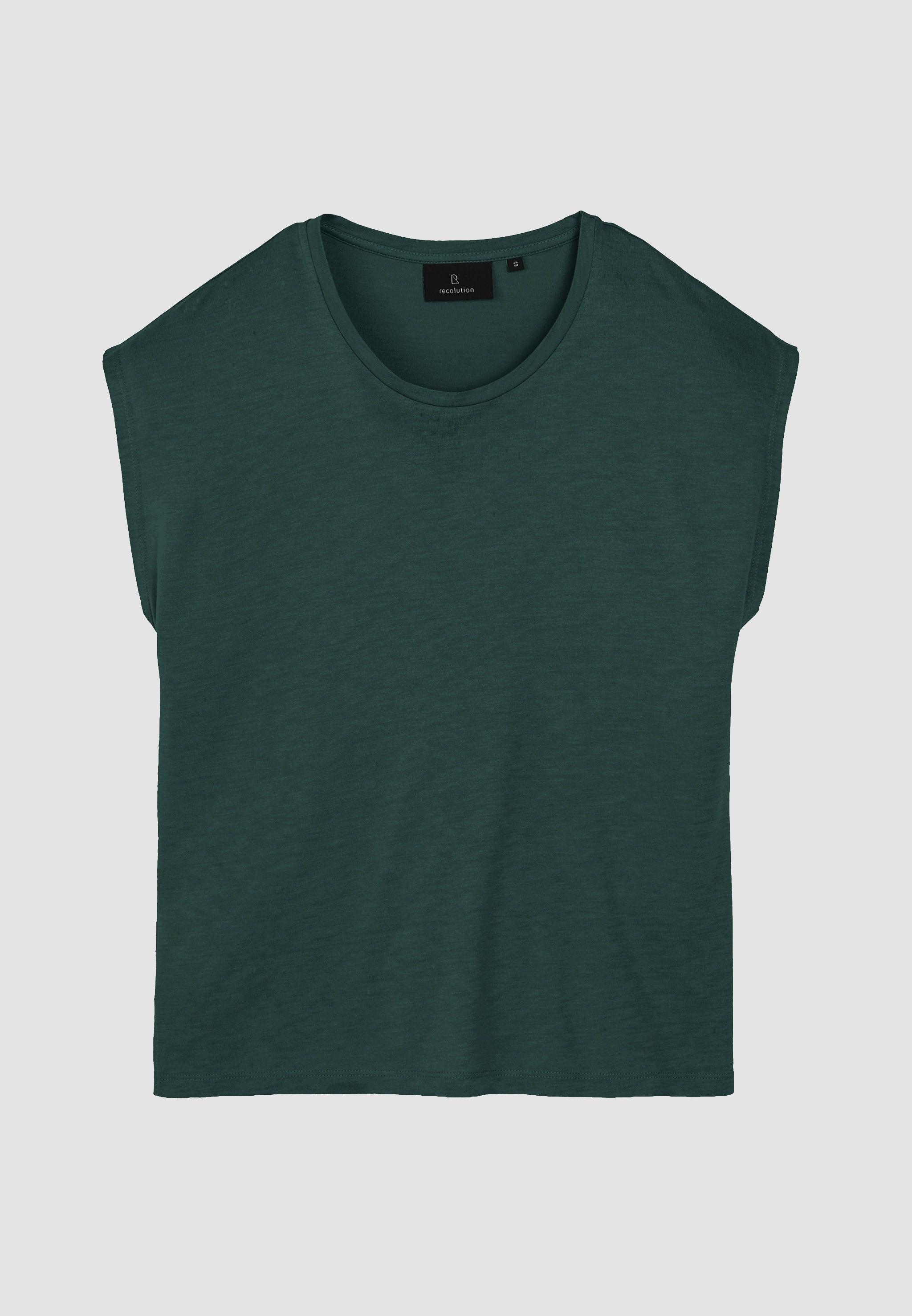 Recolution Mithila t-shirt verde scuro viscosa