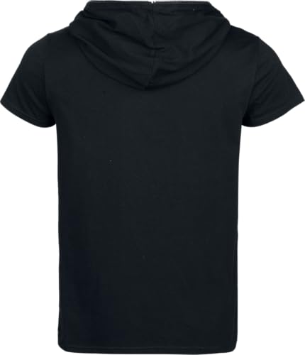 Gothicana by EMP T-Shirt Nera Cappuccio Lacci Taglia M
