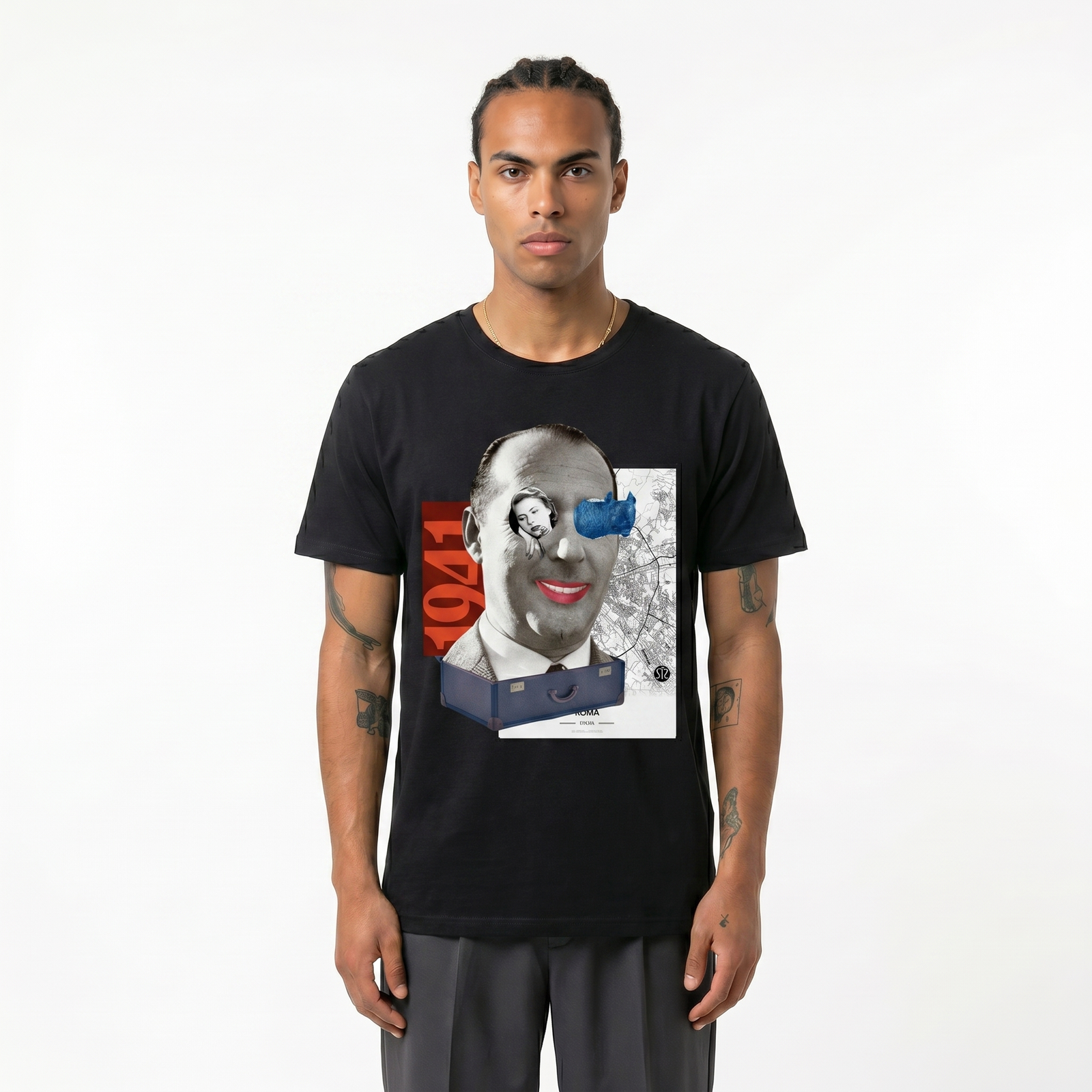 Seetees History Rossellini T-shirt stampa artistica
