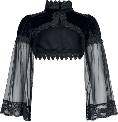 Gothicana by EMP bolero nero pizzo maniche sbuffo L
