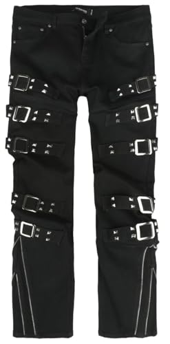 Gothicana by EMP pantaloni neri 33W/34L borchie