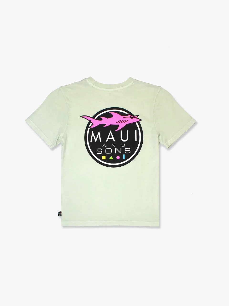 Maui and Sons Shark Logo t-shirt bambino salvia cotone