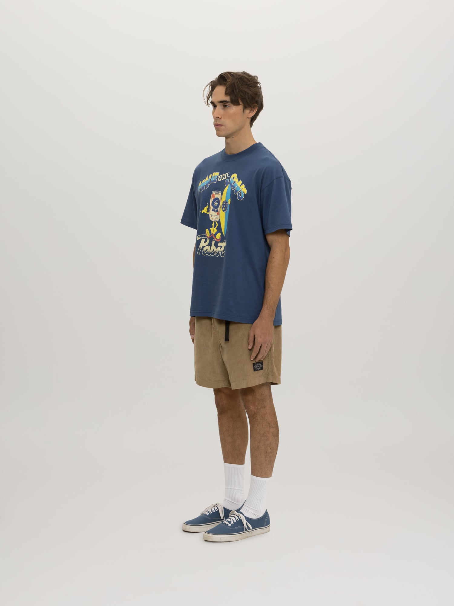 Maui and Sons Surf Pabst t-shirt uomo navy cotone