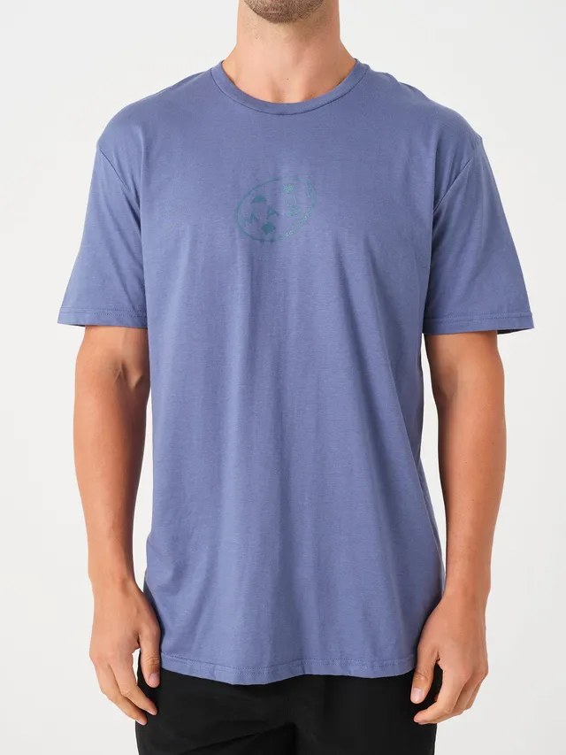 Maui and Sons Retro Cookie t-shirt cotone blu indaco