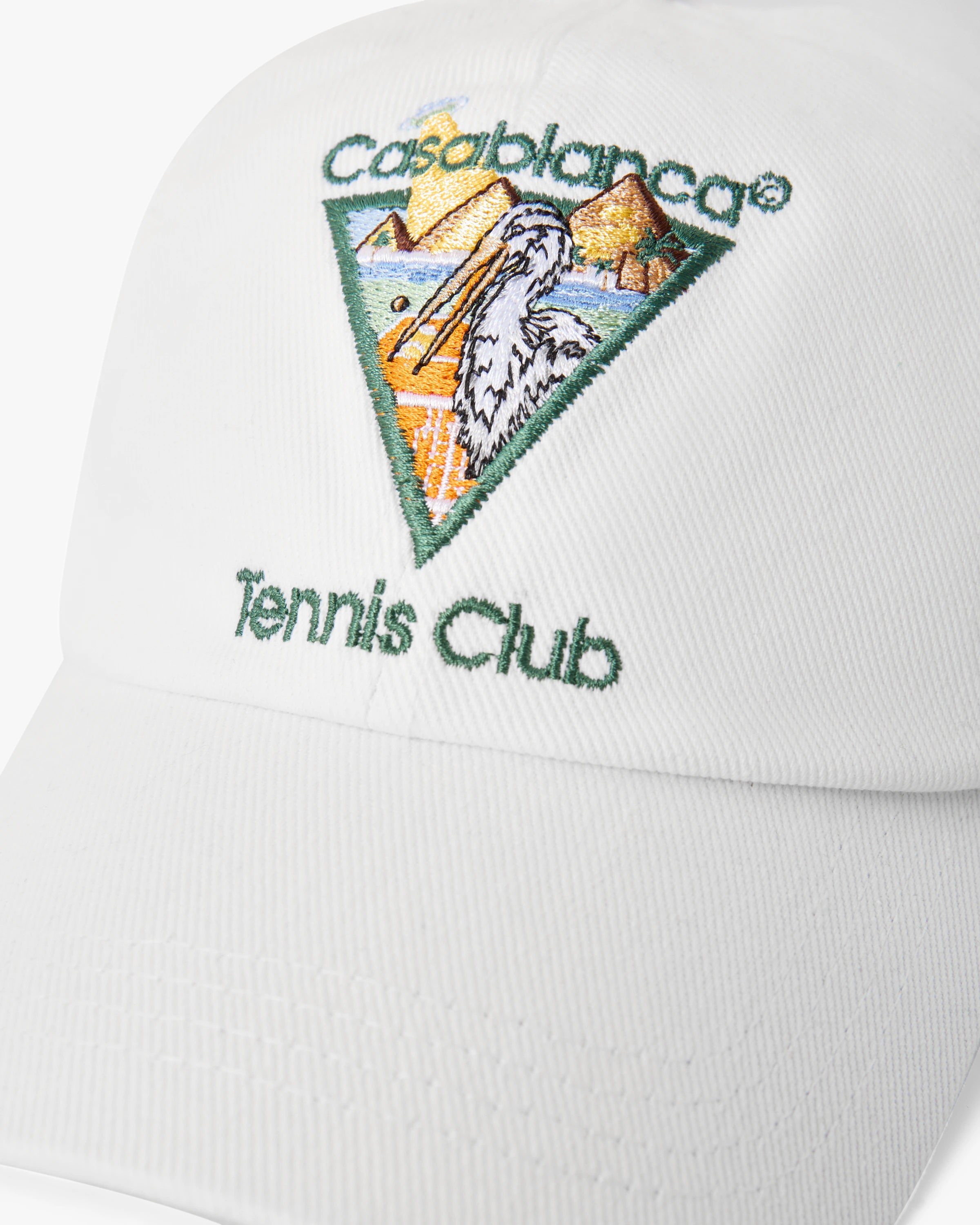 Casablanca Pyramid Abduction cappellino bianco cotone
