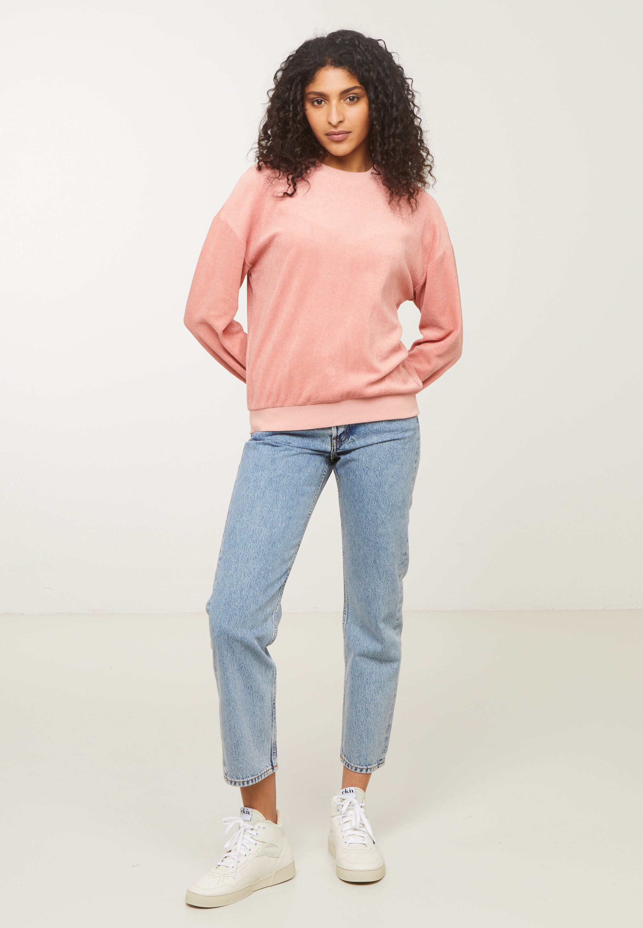 Recolution Nerine felpa ash rose cotone bio