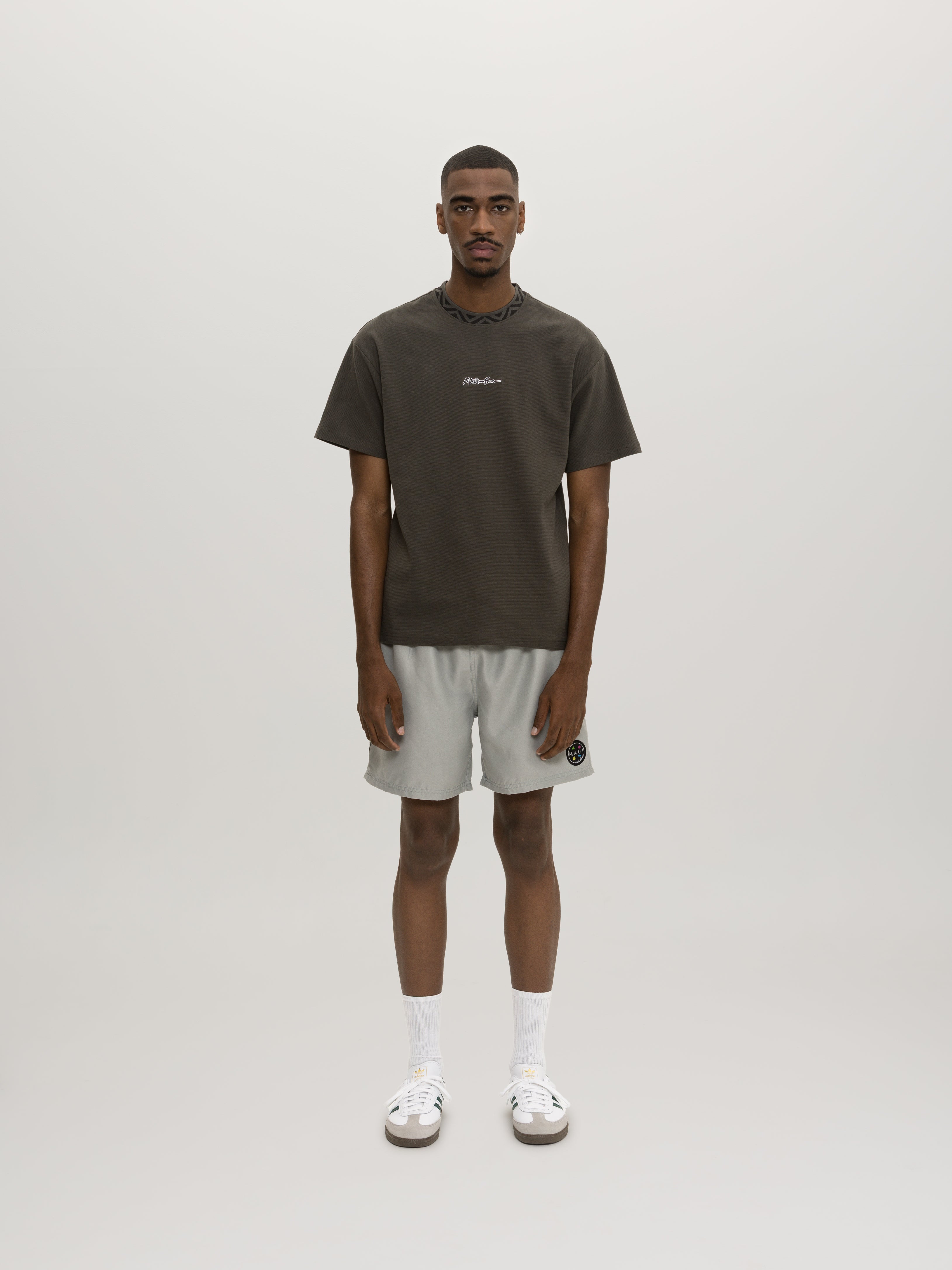 Maui and Sons Break Neck Knit maglietta salvia cotone