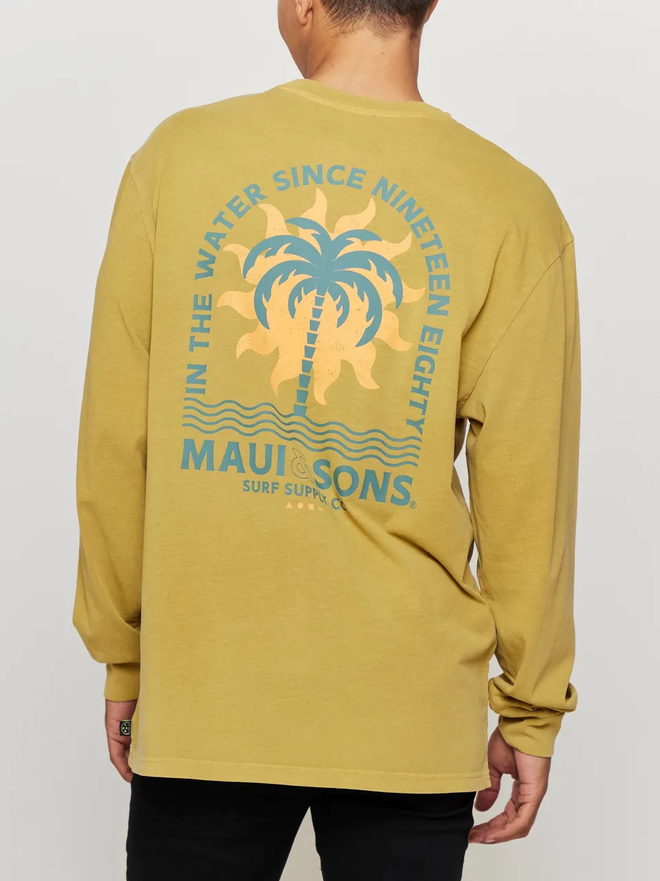 Maui and Sons Way of Water maglia manica lunga golden