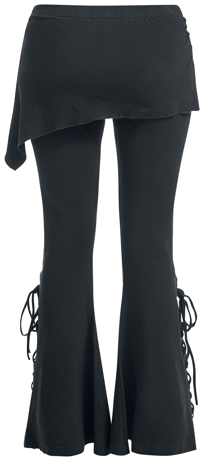 Gothicana by EMP Leggings Neri Bootcut Gonna Pantaloni M Gotici