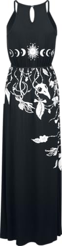 Gothicana by EMP Maxi Abito Nero Morbido Donna Gotico