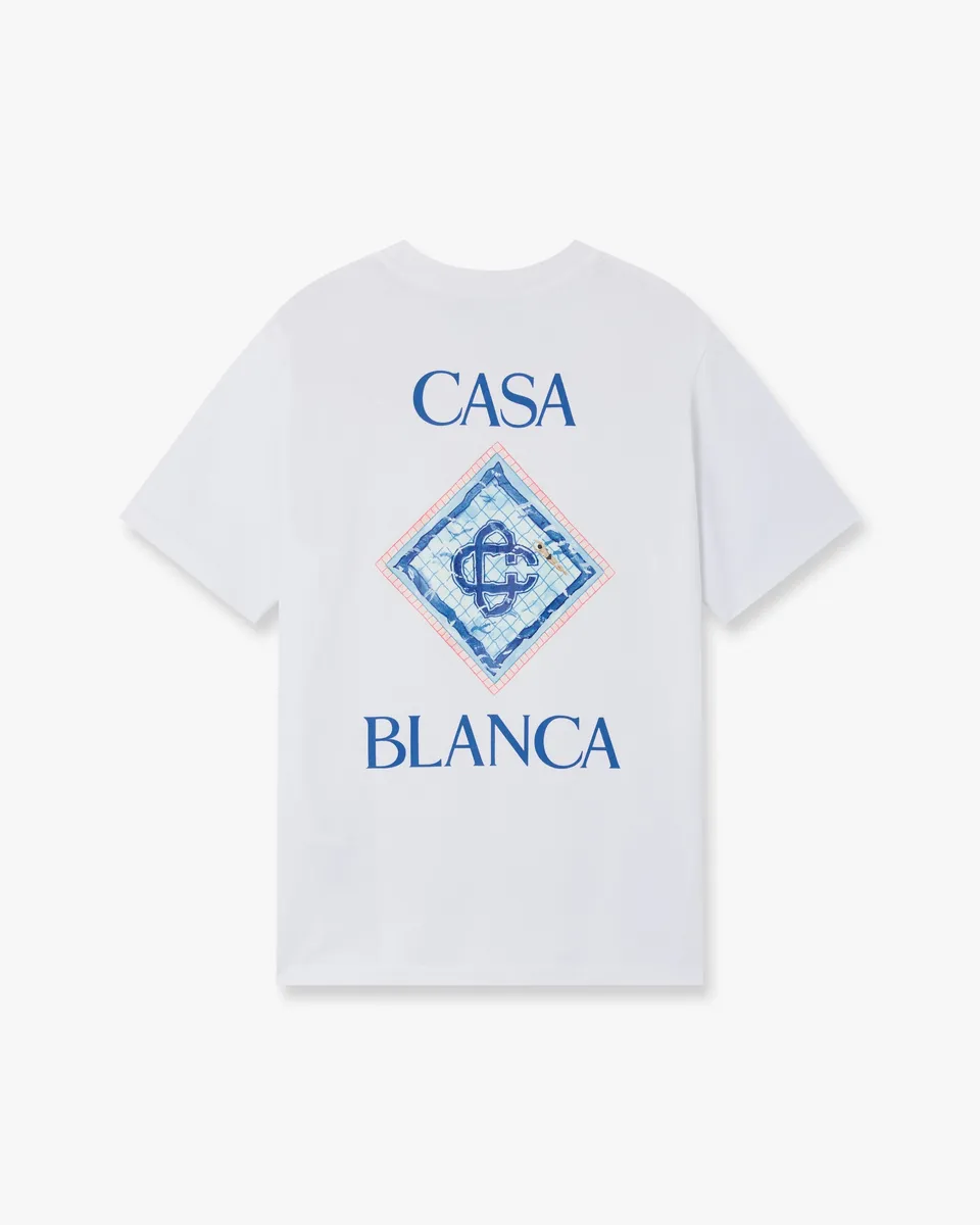 Casablanca Pool maglietta bambino bianco cotone bio