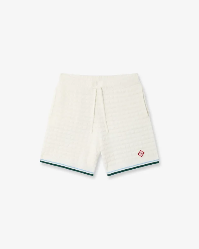 Casablanca Boucle shorts maglia bianchi