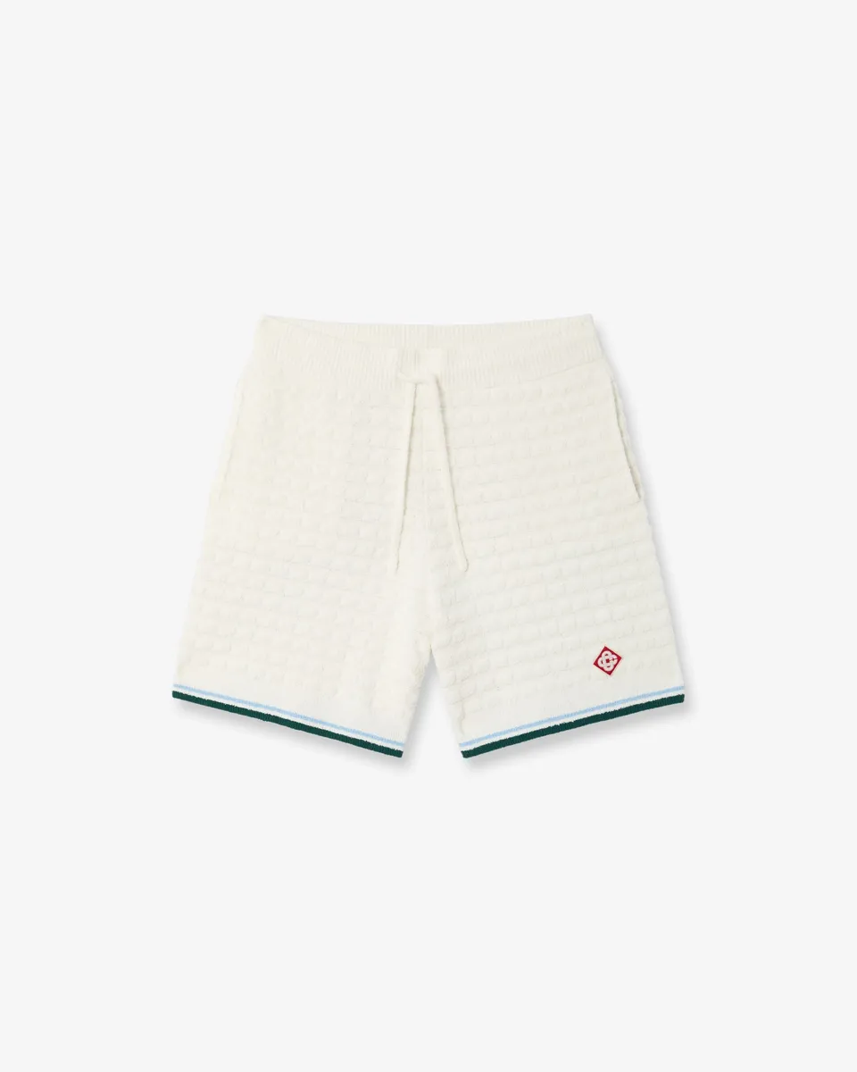 Casablanca Boucle shorts maglia bianchi