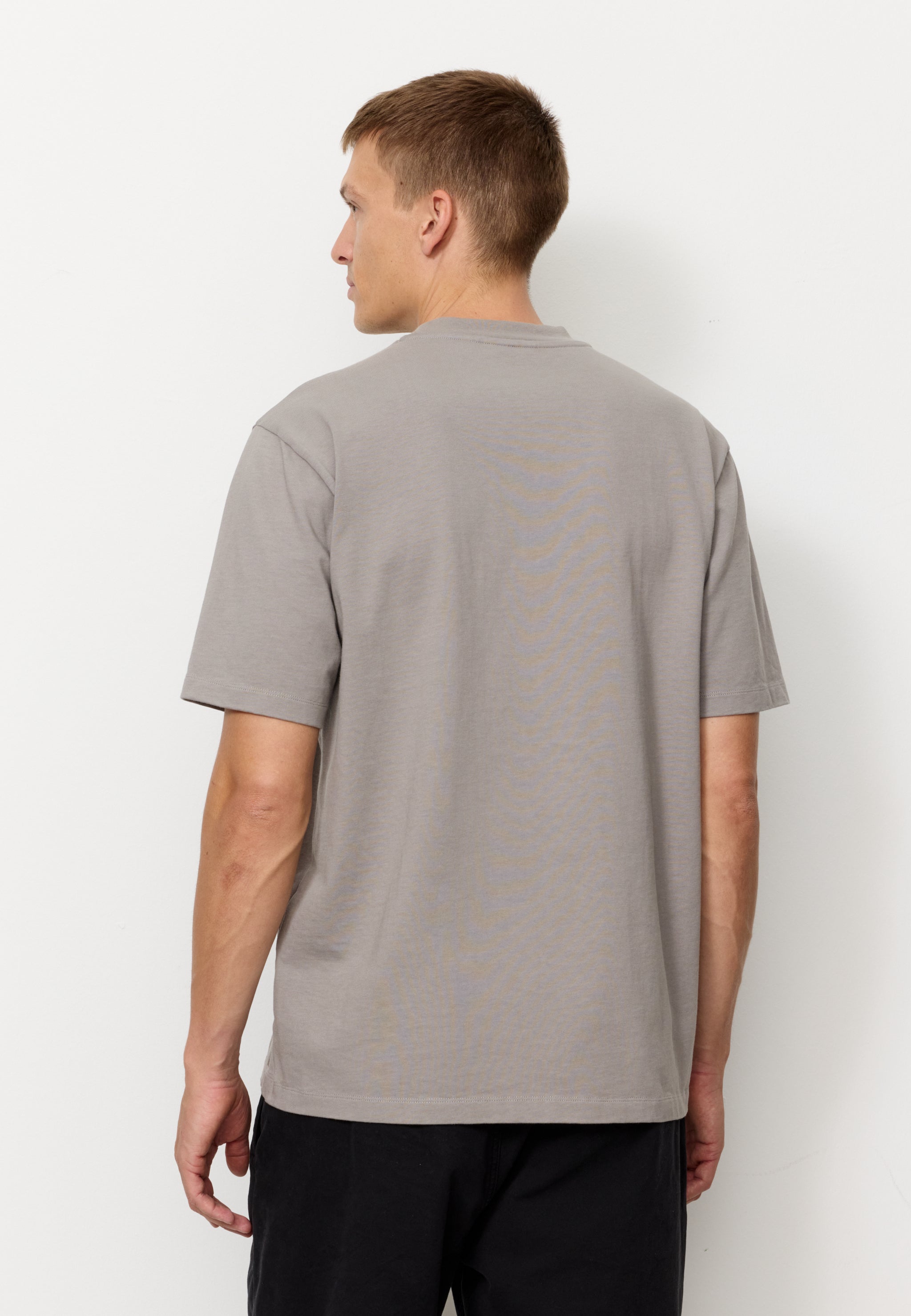 Recolution Elder t-shirt uomo greige cotone pesante