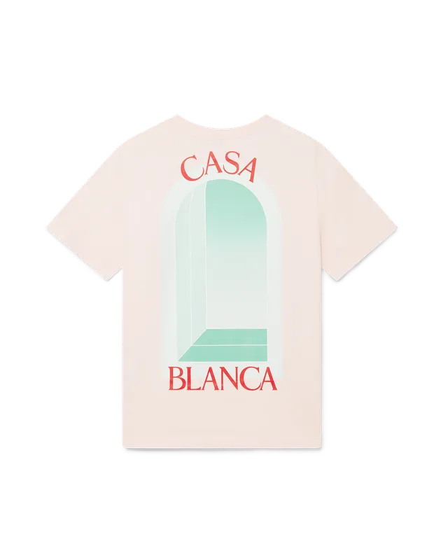 Casablanca L'Arche t-shirt rosa cotone organico