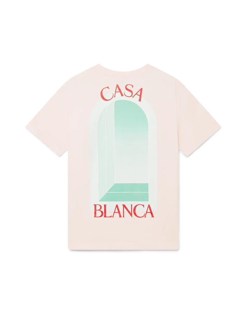 Casablanca L'Arche t-shirt rosa cotone organico