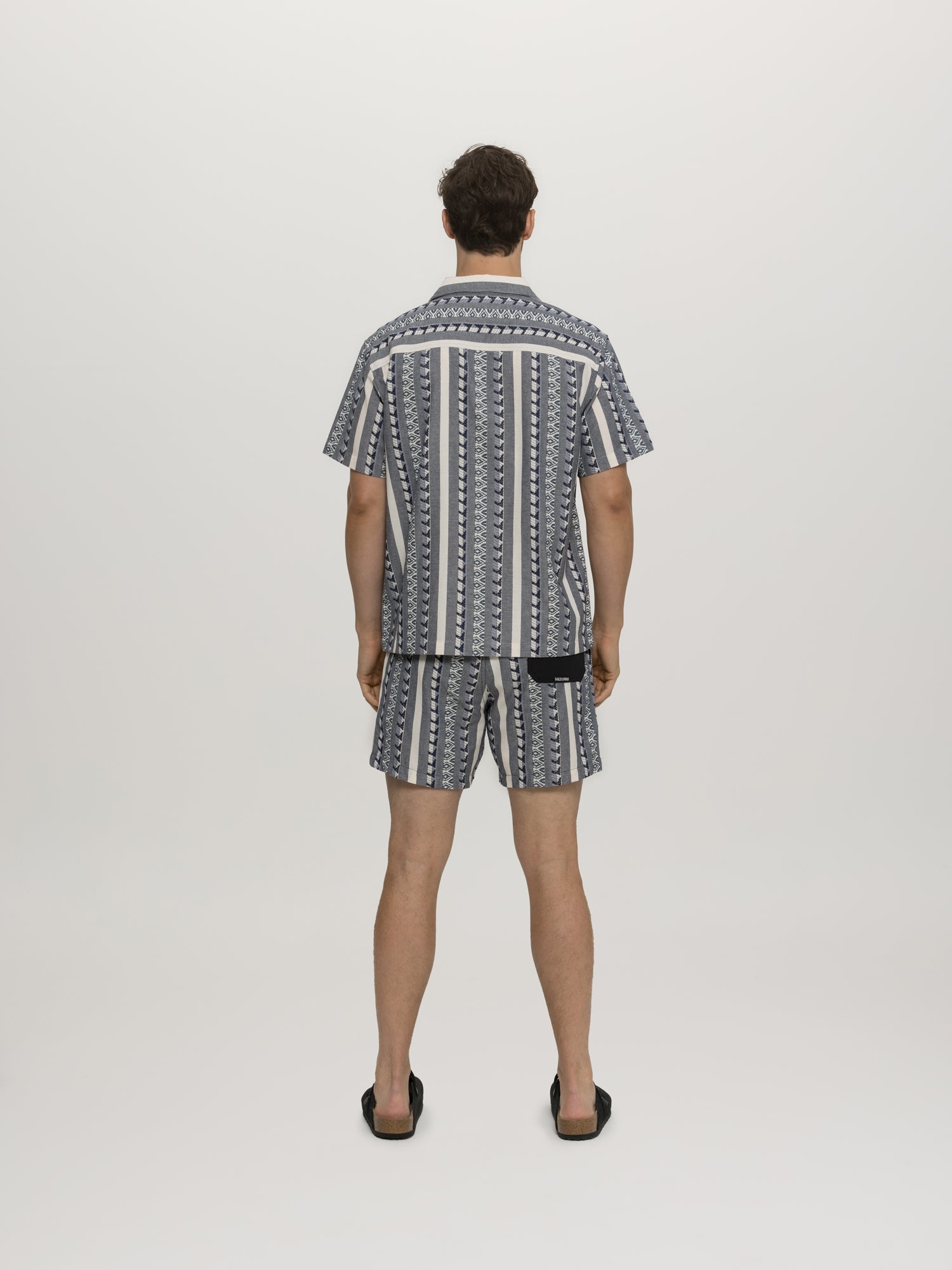 Maui and Sons Dobby Fin bermuda slate cotone