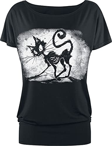 Gothicana by EMP Maglietta Nera con Gonna a Mano taglia L