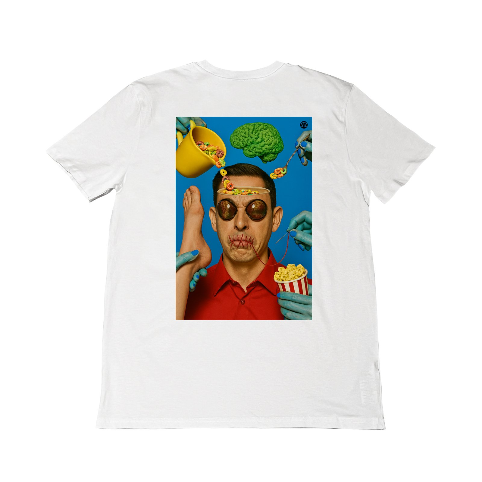Seetees Shut Up t-shirt stampa fronte retro