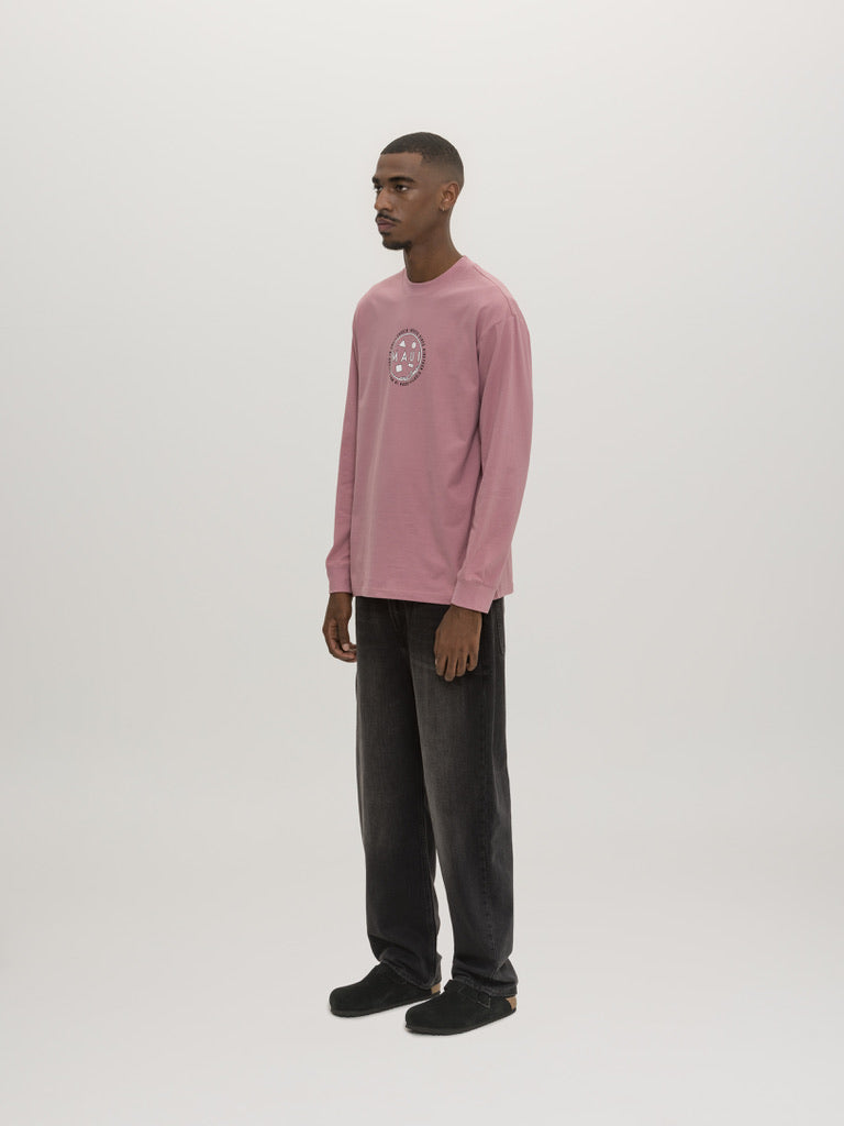 Maui and Sons Chaser maglia manica lunga foxglove cotone