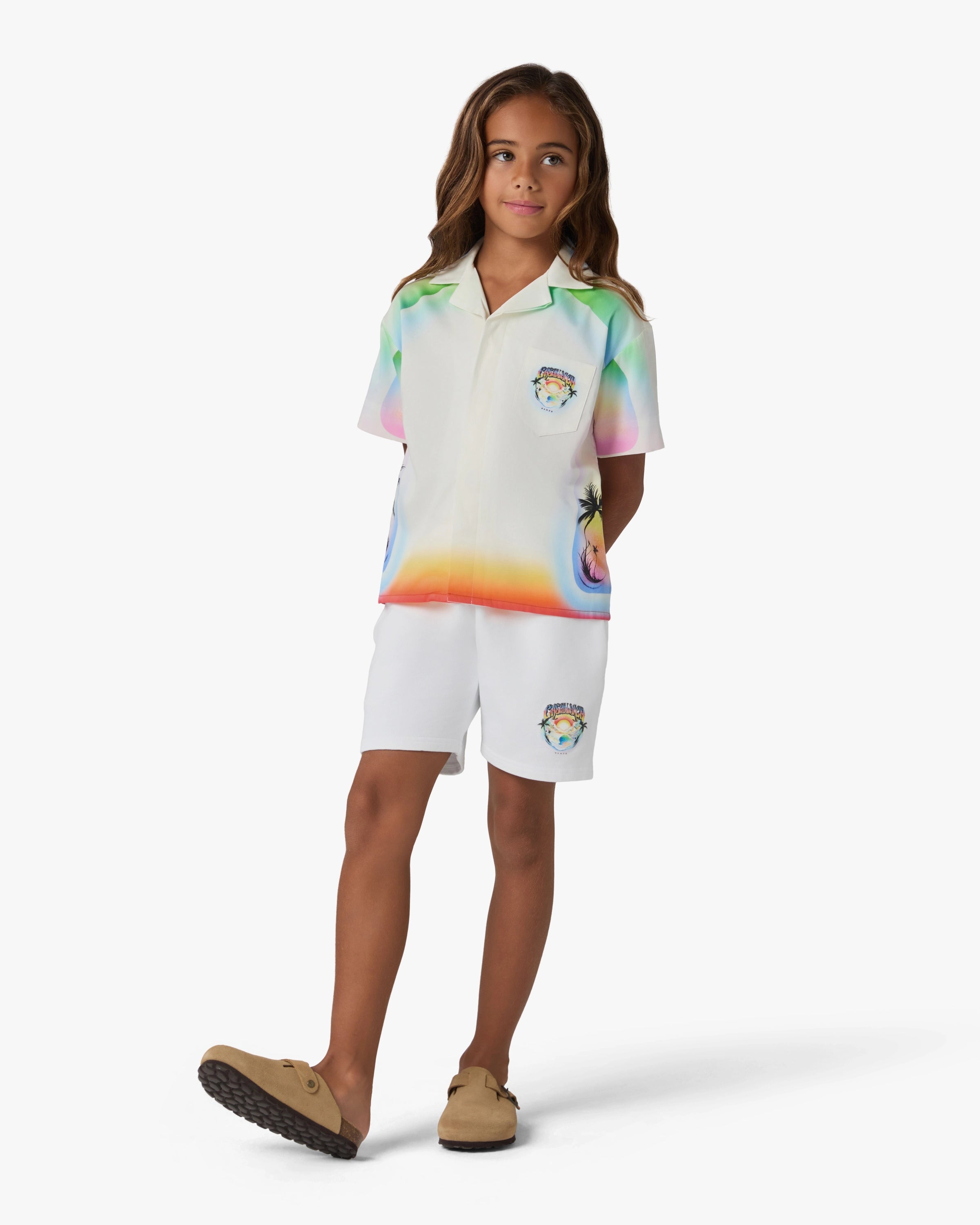 Casablanca Airspray camicia bambino multicolore cotone
