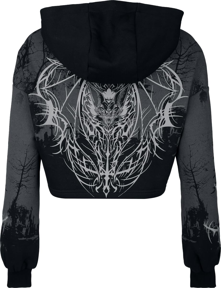 Gothicana by EMP Eternal Allure Felpa Donna Nero L Cappuccio