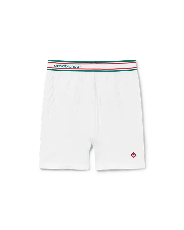 Casablanca Seamless shorts bianco sportivi