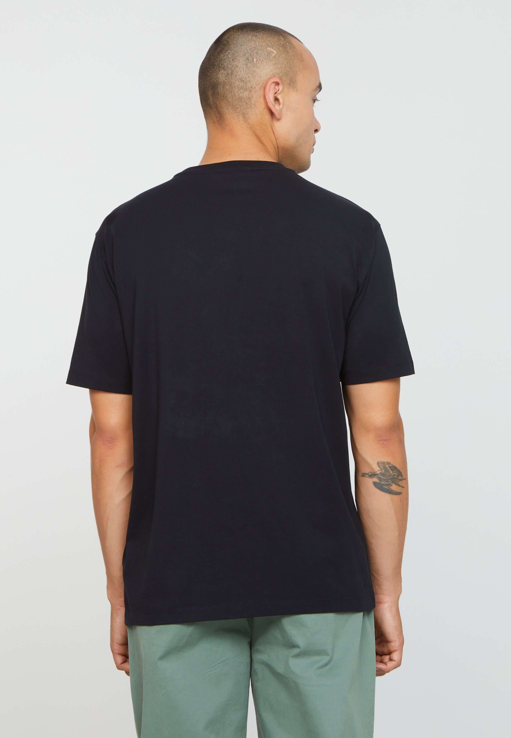 Recolution Aposeris t-shirt uomo nero in cotone bio