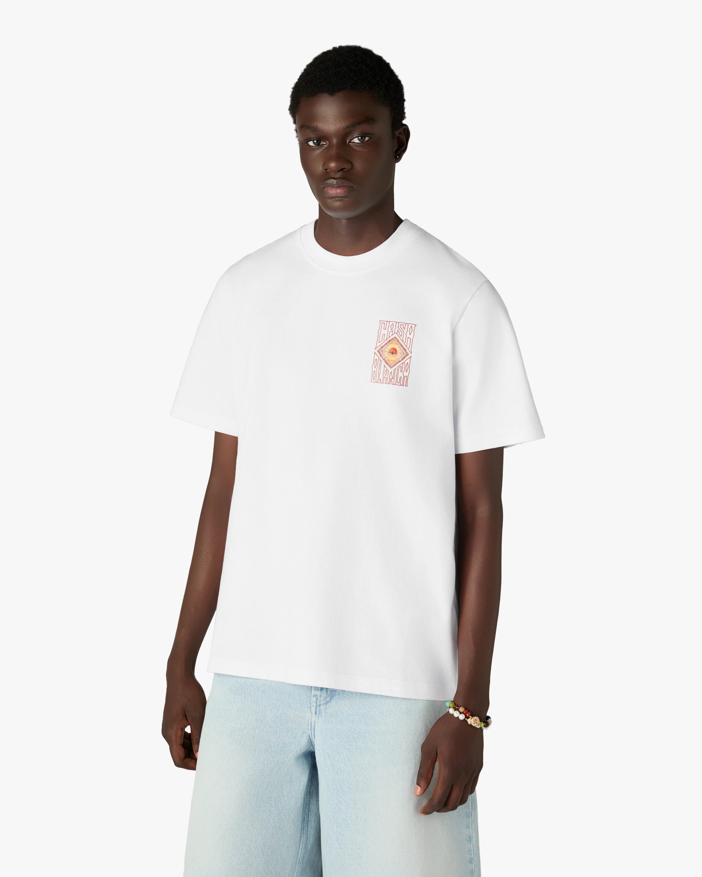 Casablanca Hermons Mirage t-shirt bianca cotone