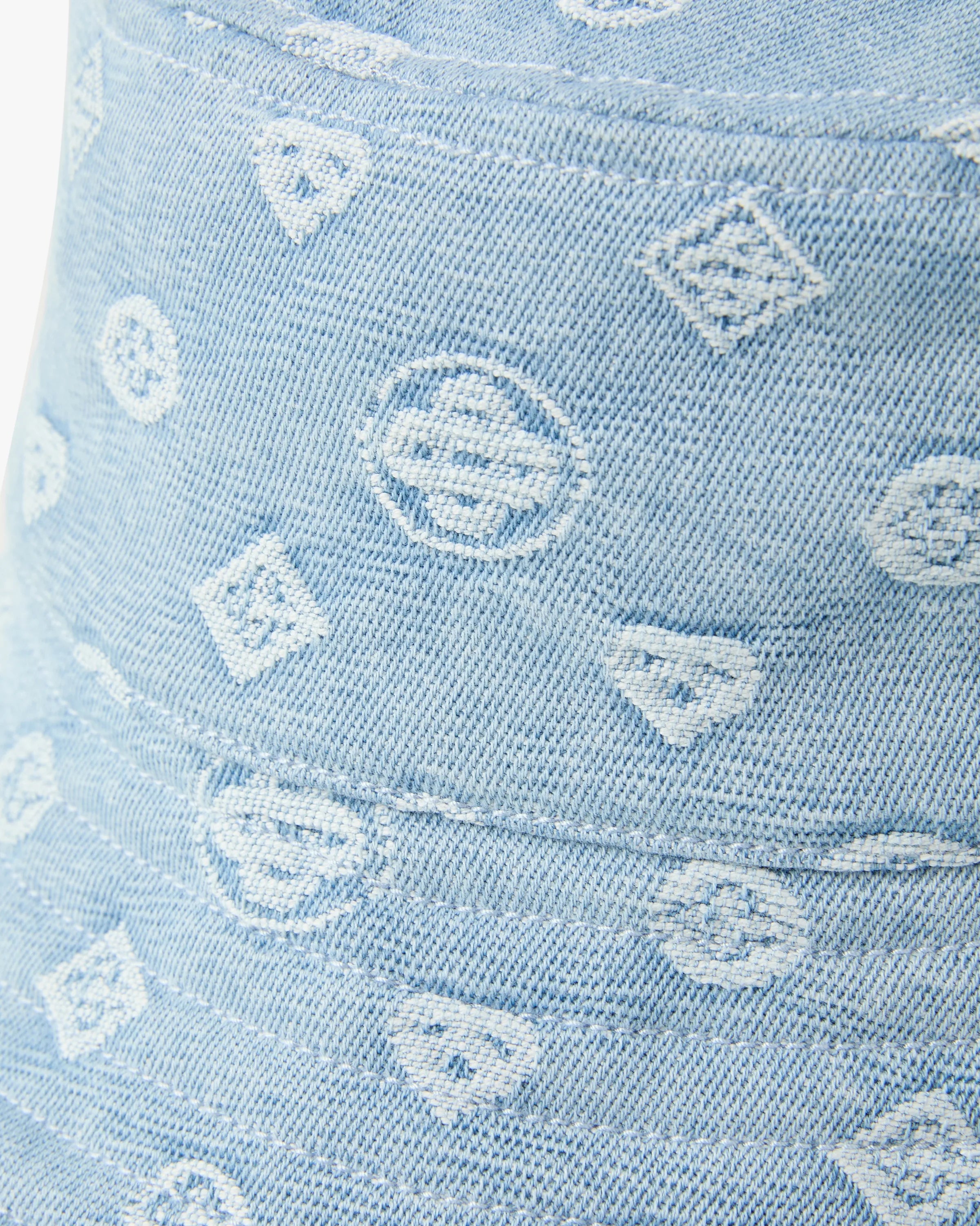 Casablanca Icon cappello bucket denim azzurro taglia M/L