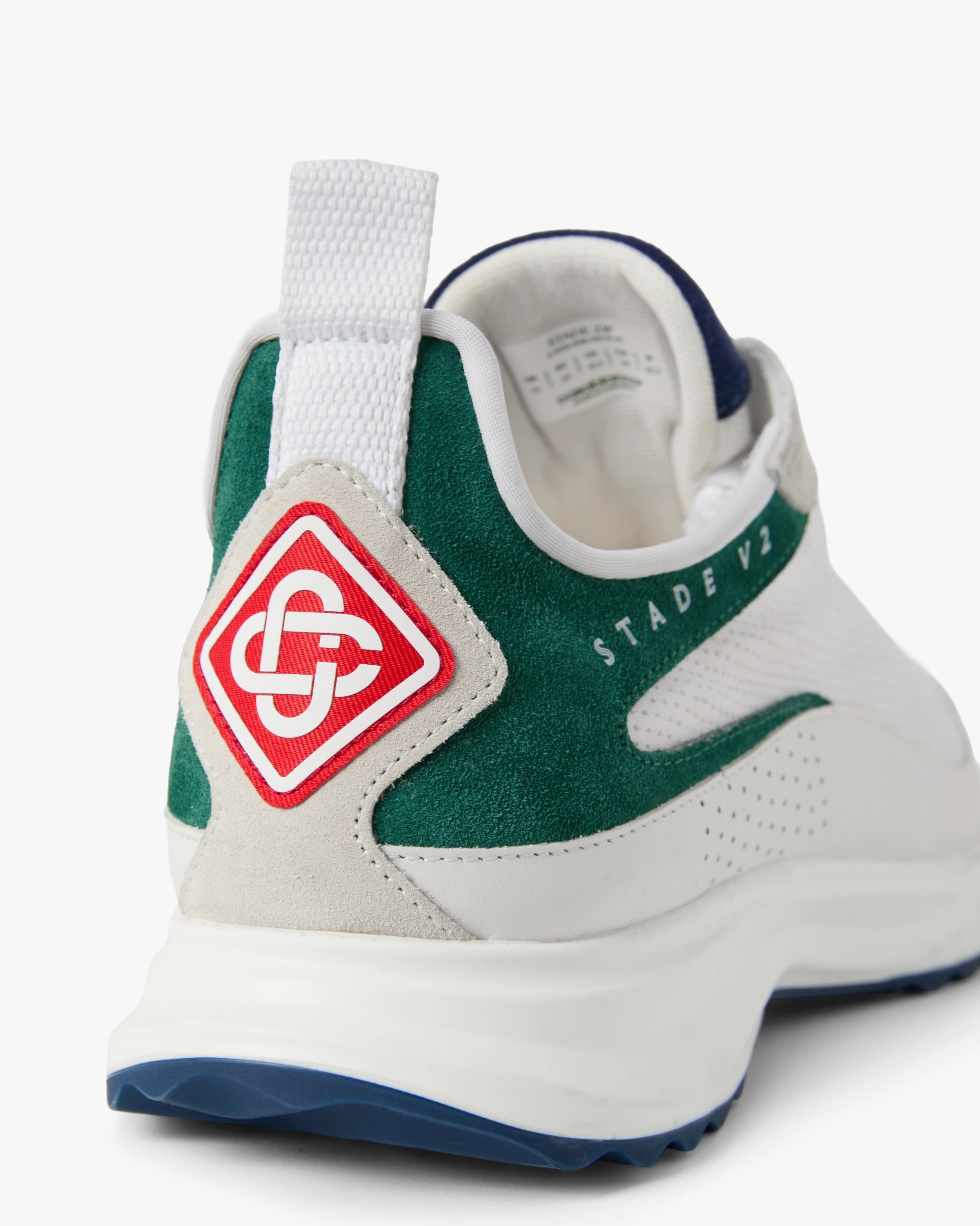 Casablanca Stade Zip sneakers bianco verde con zip