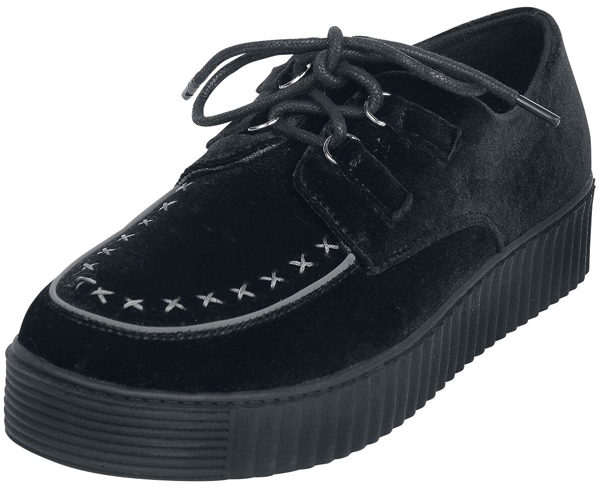 Gothicana by EMP sneakers nere velluto 41 EU