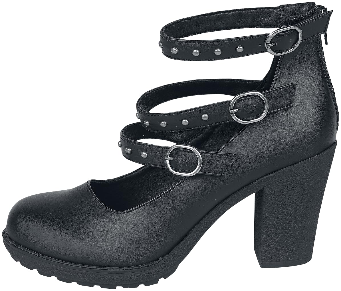 Gothicana by EMP tacchi alti neri con rivetti