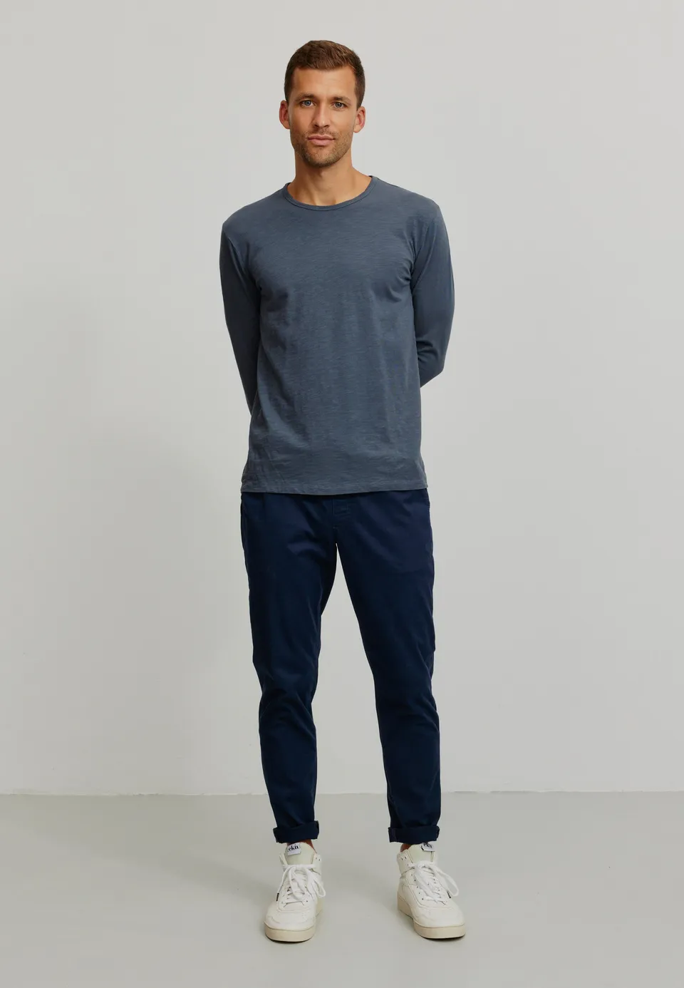 Recolution Taro pantaloni chino dark navy cotone bio