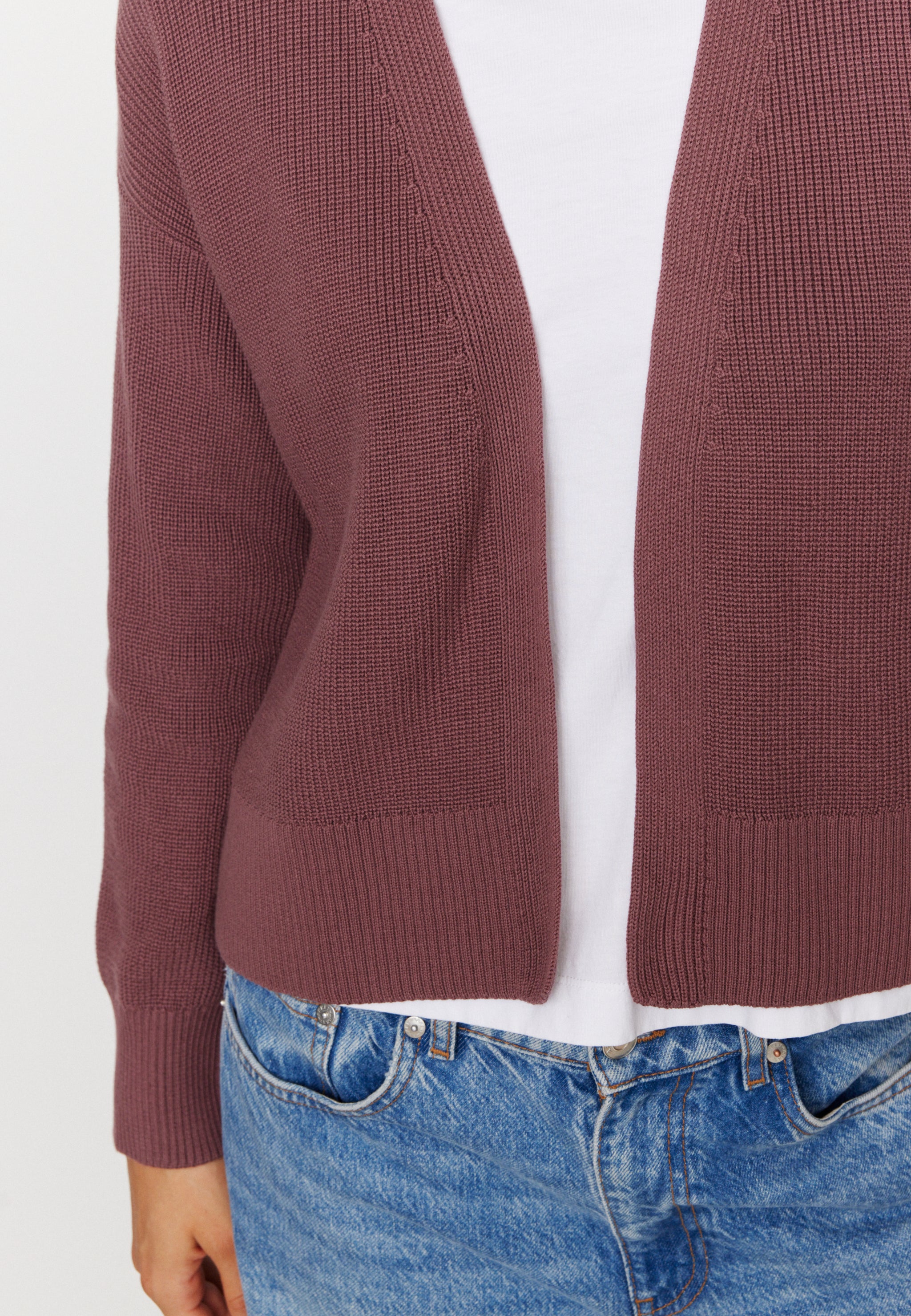 Recolution Moringa cardigan cotone bio bacca comodo