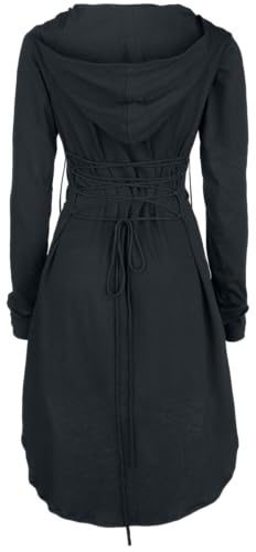 Gothicana by EMP Abito Felpa Nero con Cappuccio M Gothic