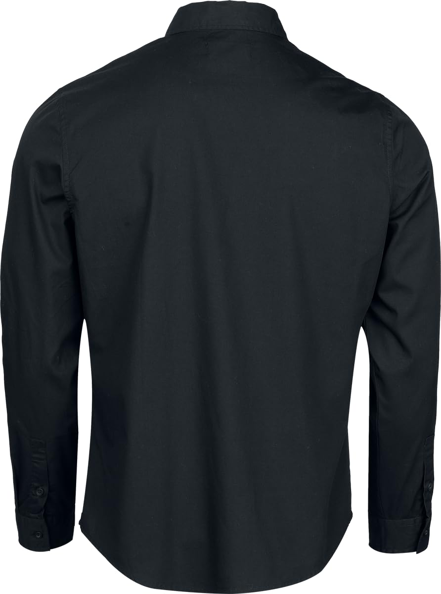 Gothicana by EMP camicia nera taglia L maniche lunghe