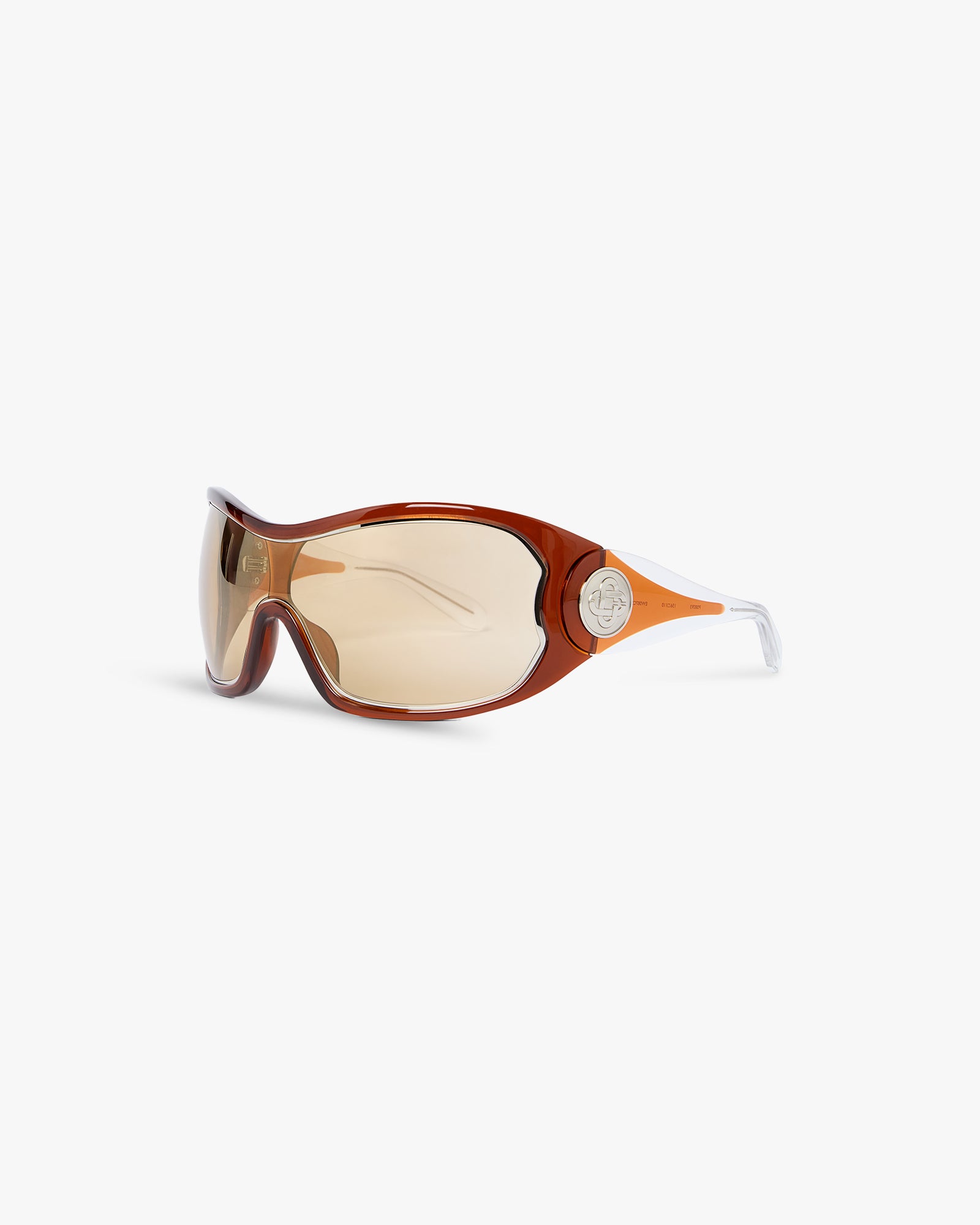 Casablanca Outline Shield Occhiali da sole marroni O/S UV
