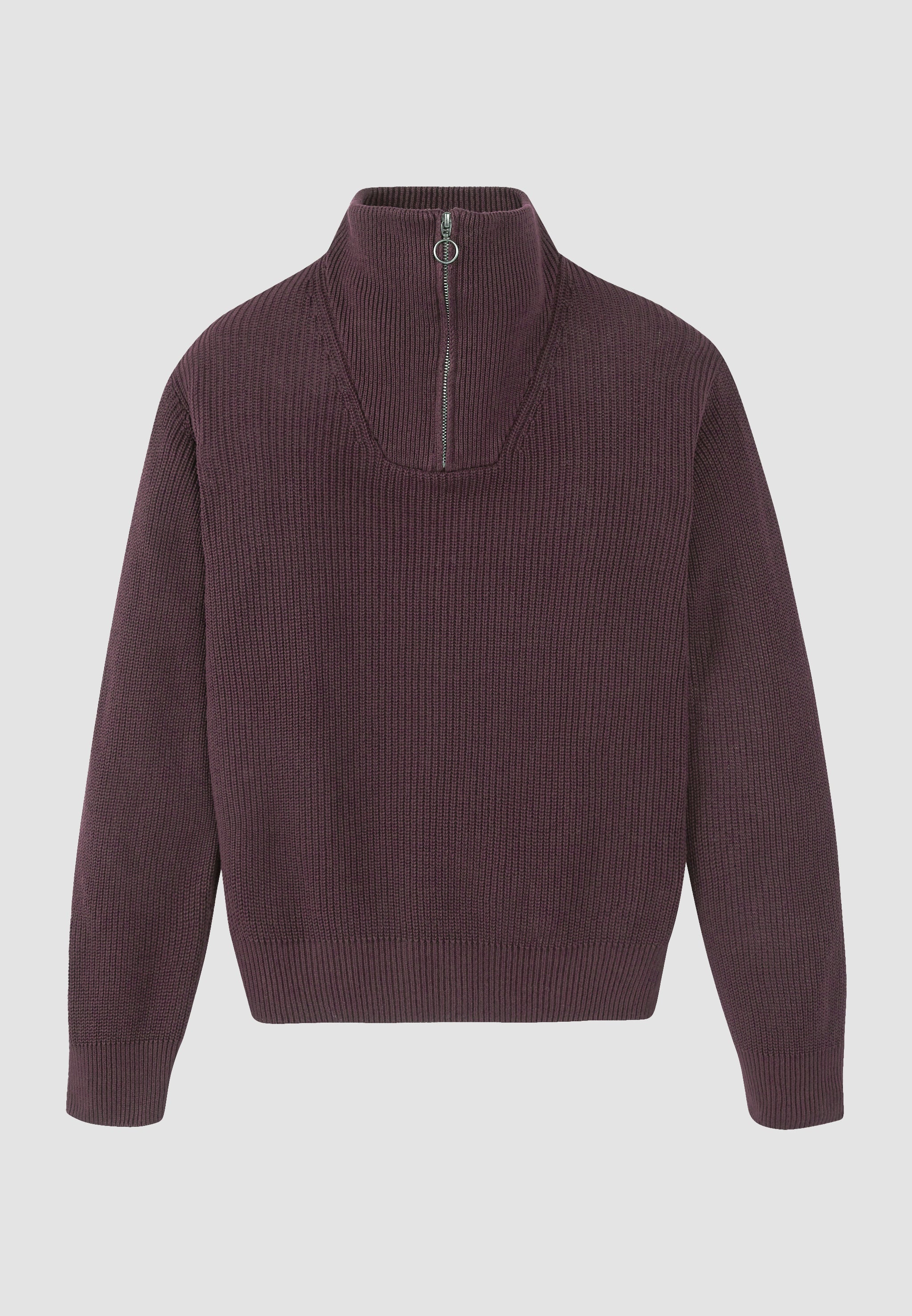Recolution Nigella maglione zip cotone bio viola
