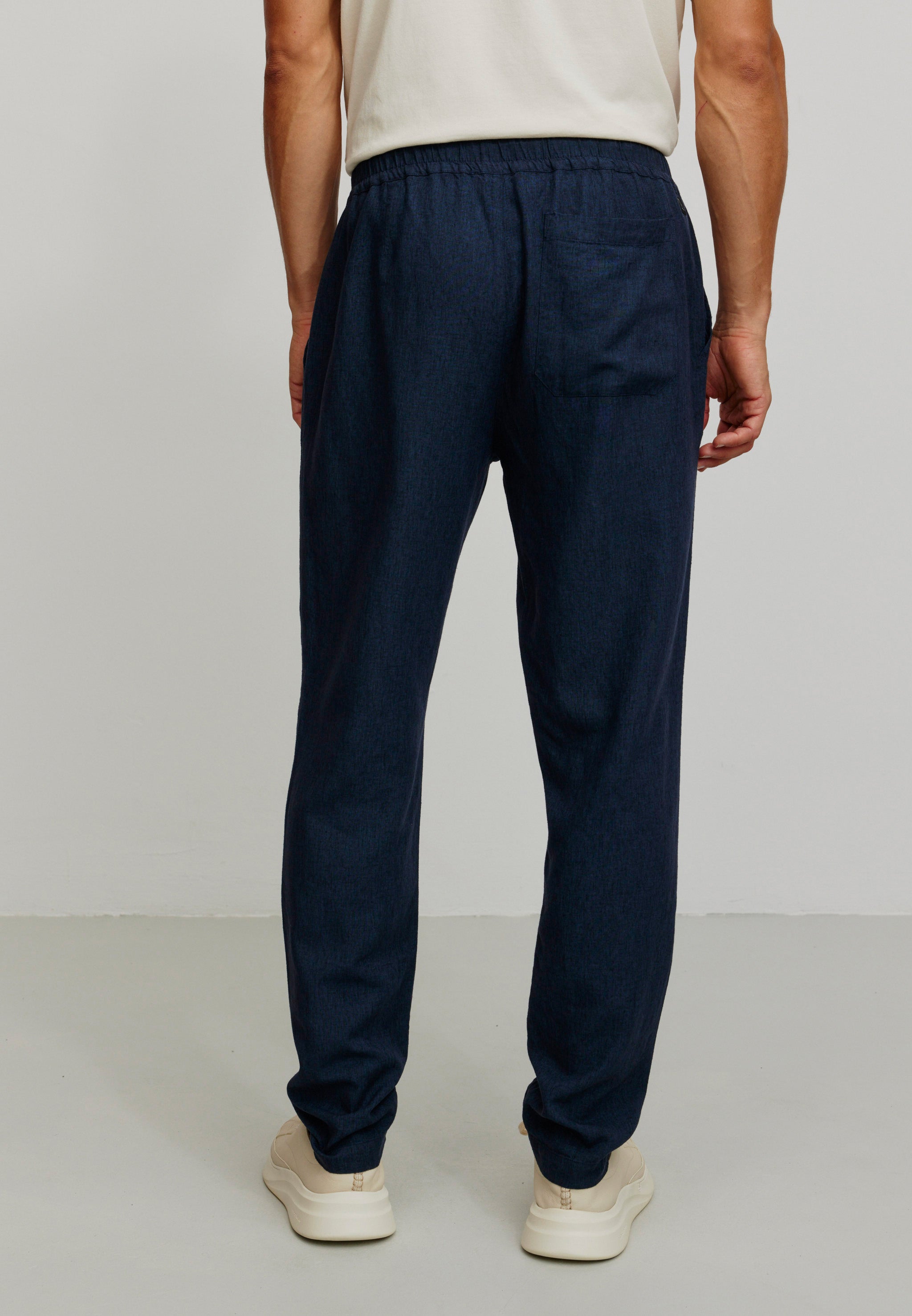Recolution Tangelo pantaloni navy lino traspirante