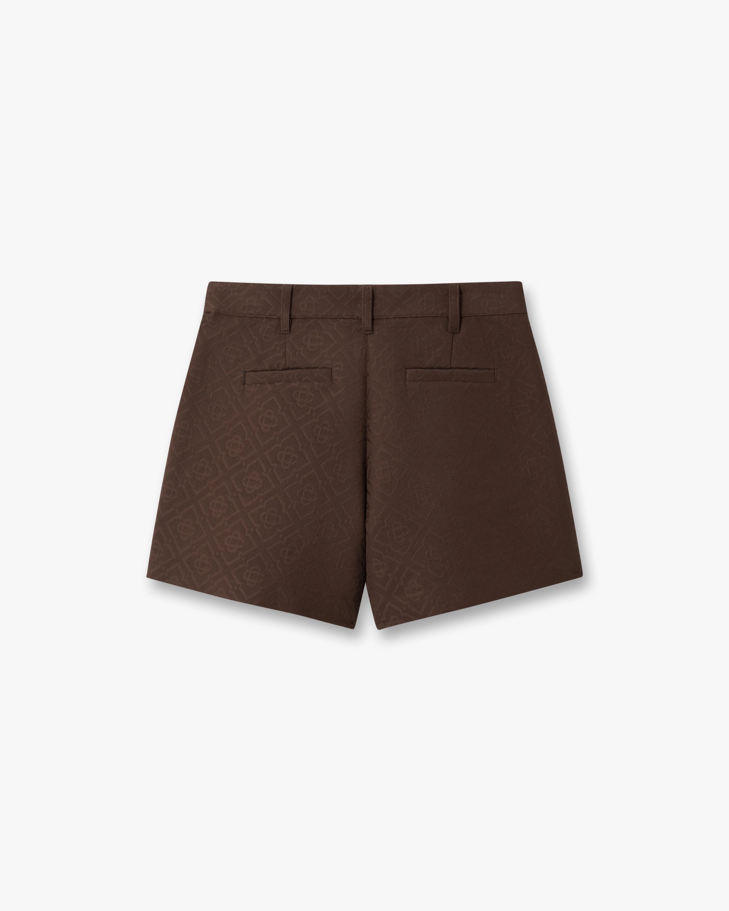 Casablanca Monogram shorts marrone cotone donna