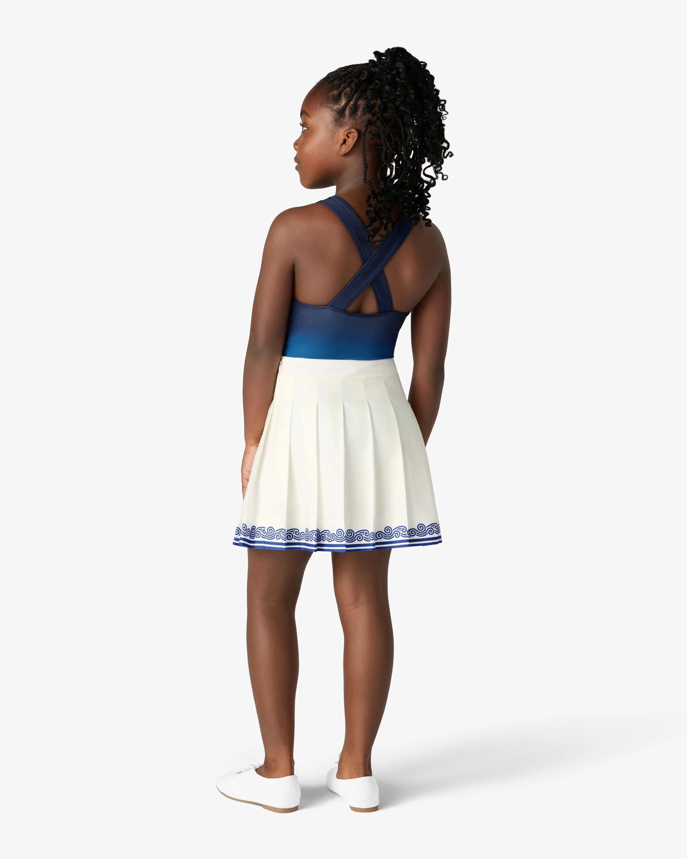 Casablanca Costume Intero Bambina Blu Verde