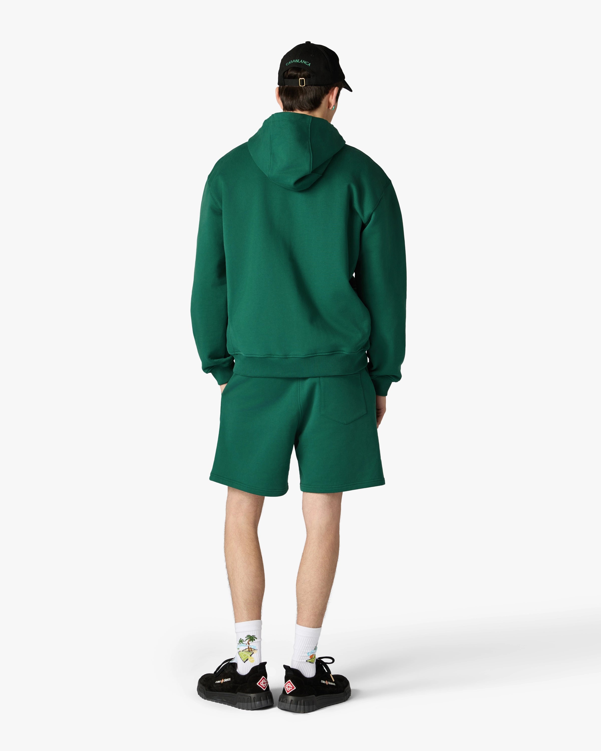 Casablanca Sport Type pantaloncini tuta verdi cotone