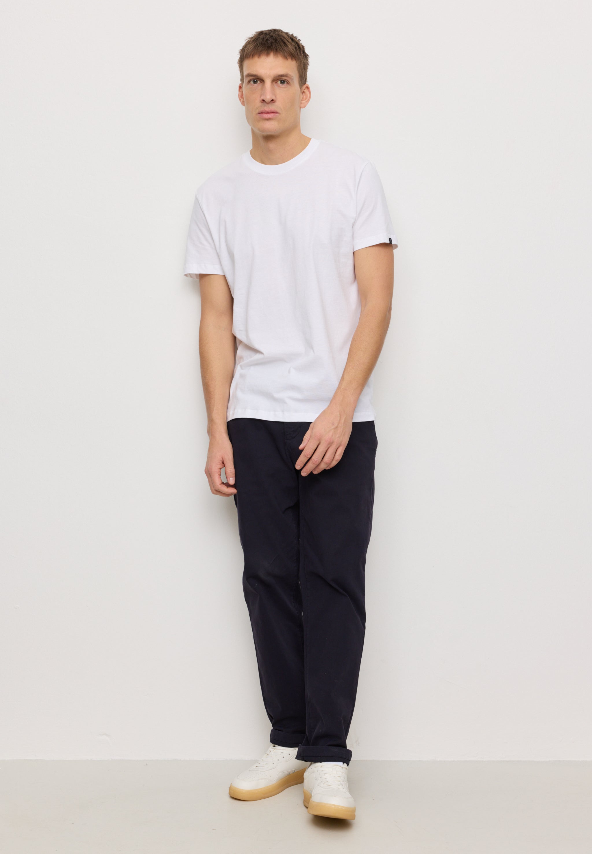 Recolution Agave t-shirt cotone bio bianco girocollo regular